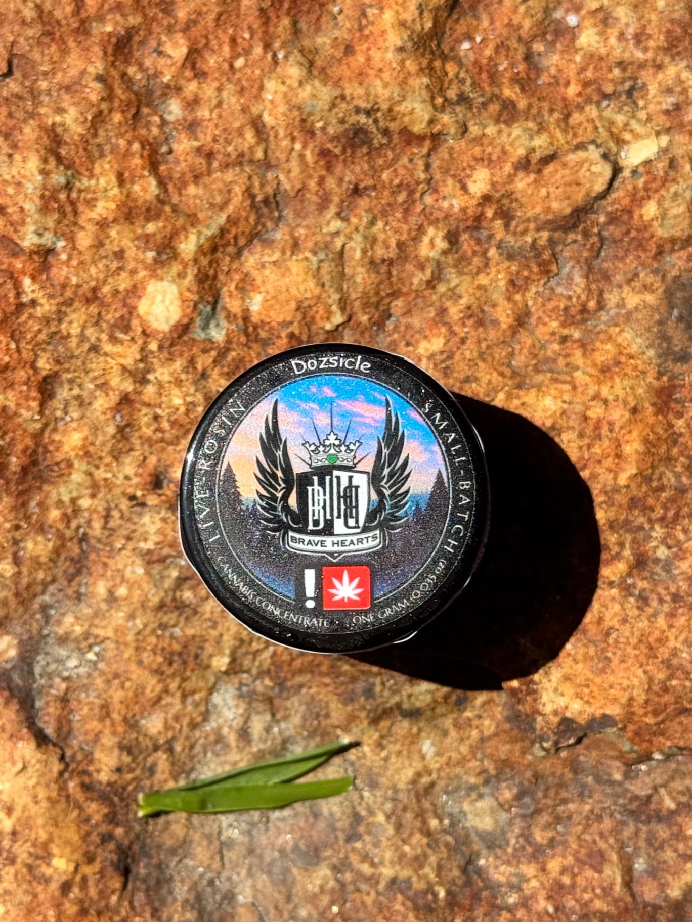 Bravehearts Dozscicle 1g hybrid concentrate jar