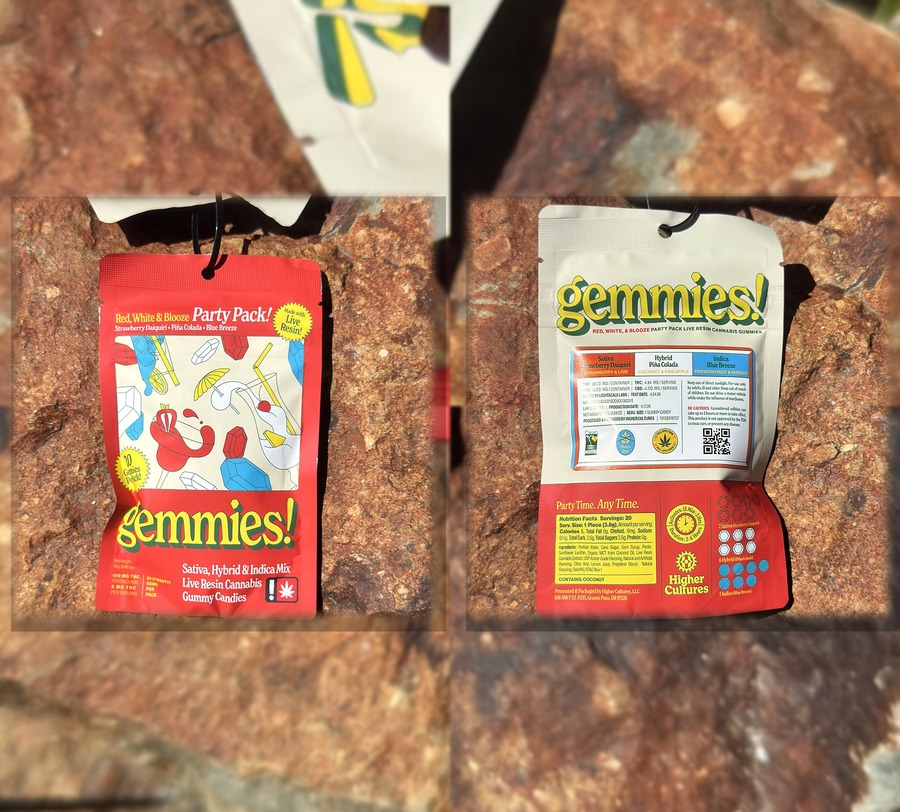 Gemmies! Red white and Blooze product photo