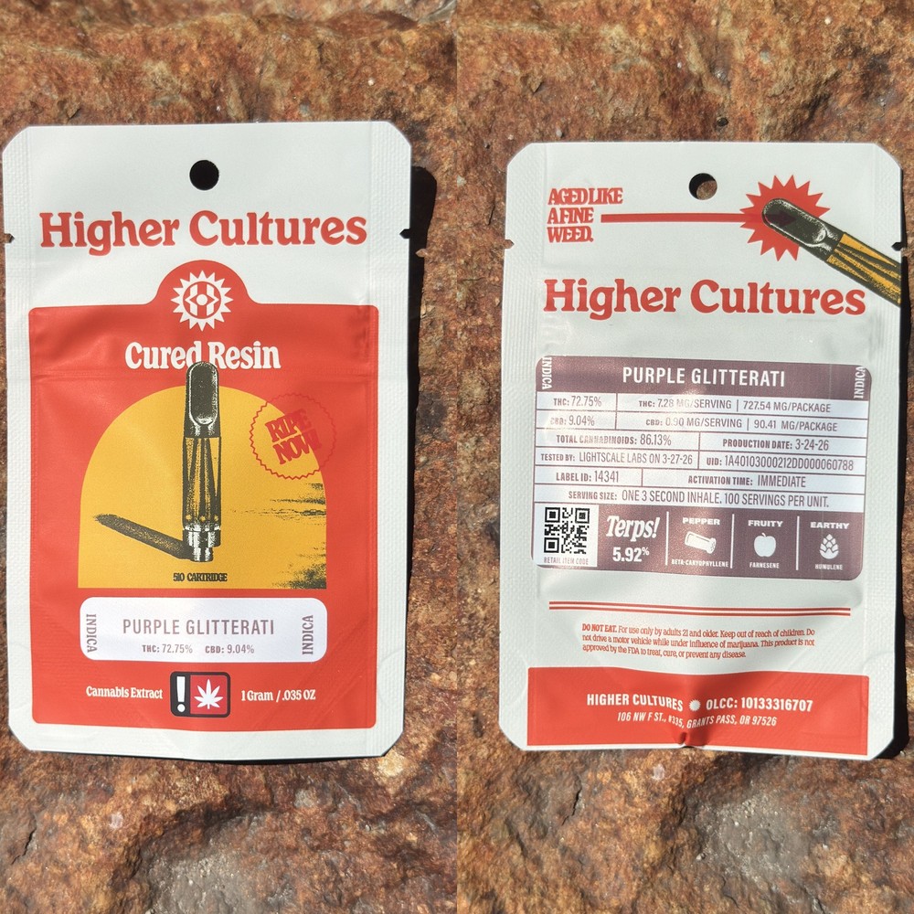 Higher Cultures Purple Glitterati product photo